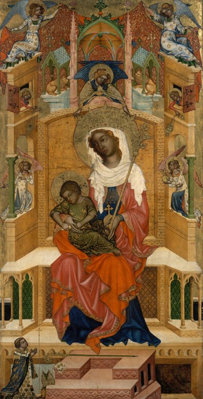 Thronende Maria mit dem Kind (Glatzer Madonna) by Bohemian Master